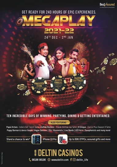 DELTIN ROYALE ALL SET TO HOST ASIA’S BIGGEST CHRISTMAS AND NEW YEAR CELEBRATIONS- MEGAPLAY 2021-22
