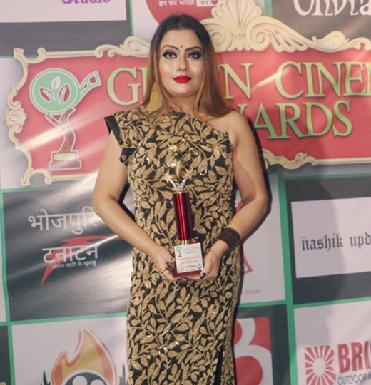 Actress Indranee Talukder has been Awarded the Green Cinema Award